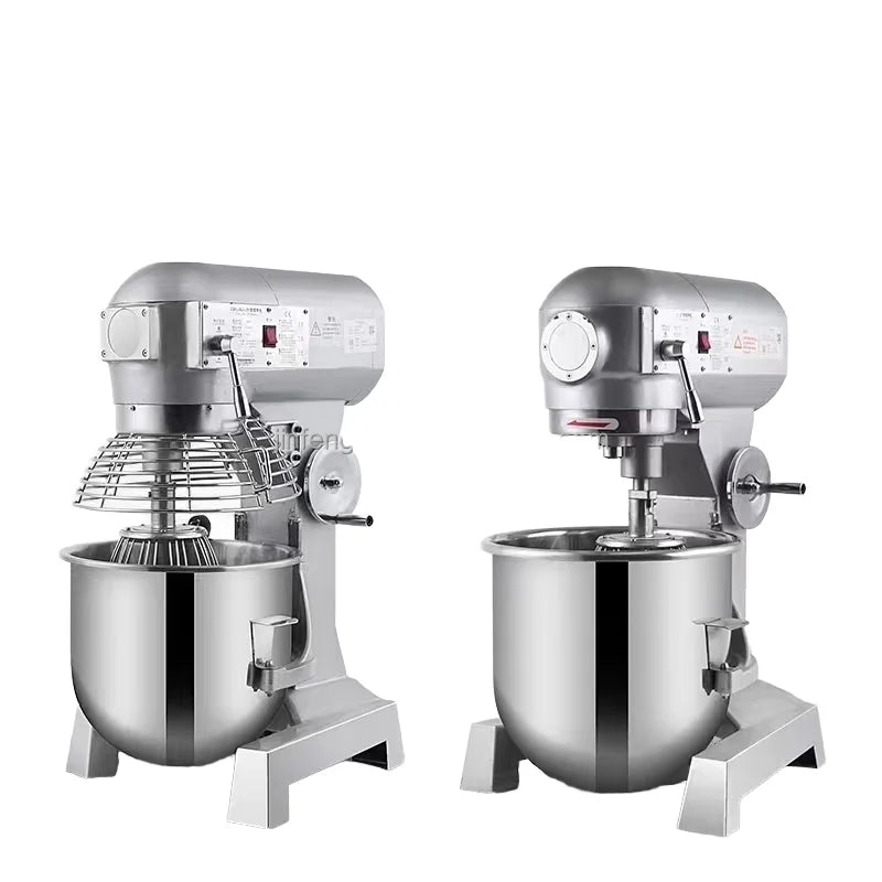3/5/7/10L Heavy Duty Electric Food Mixer Stainless Steel Mixing Bowl Tilt-Head Design Plastic Housing 100% Electric Power
