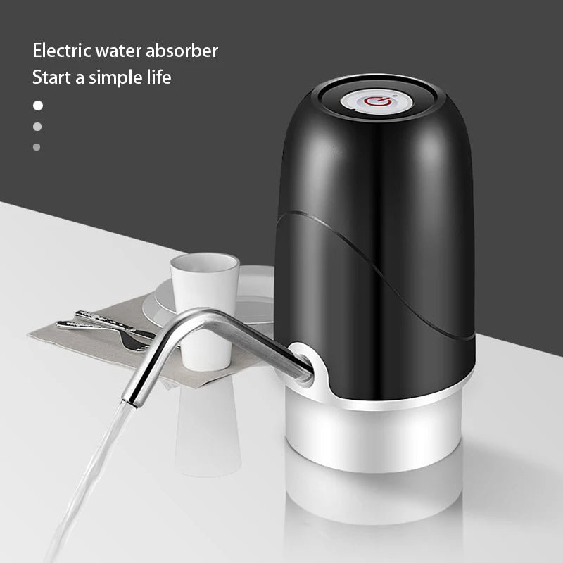 Mini barril elétrico líquido garrafa bomba, carga USB, automático, portátil, Home água potável distribuidor