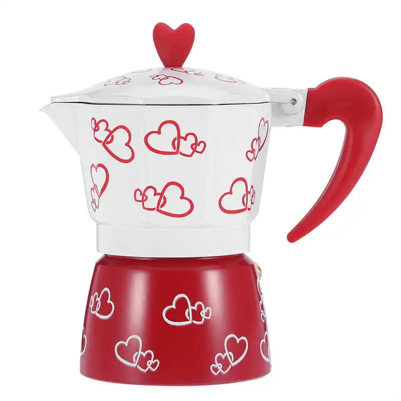 Cafeteira pote de alumínio tipo italiano fogão de café para escritório em casa chaleira de café mão pote coffeeware