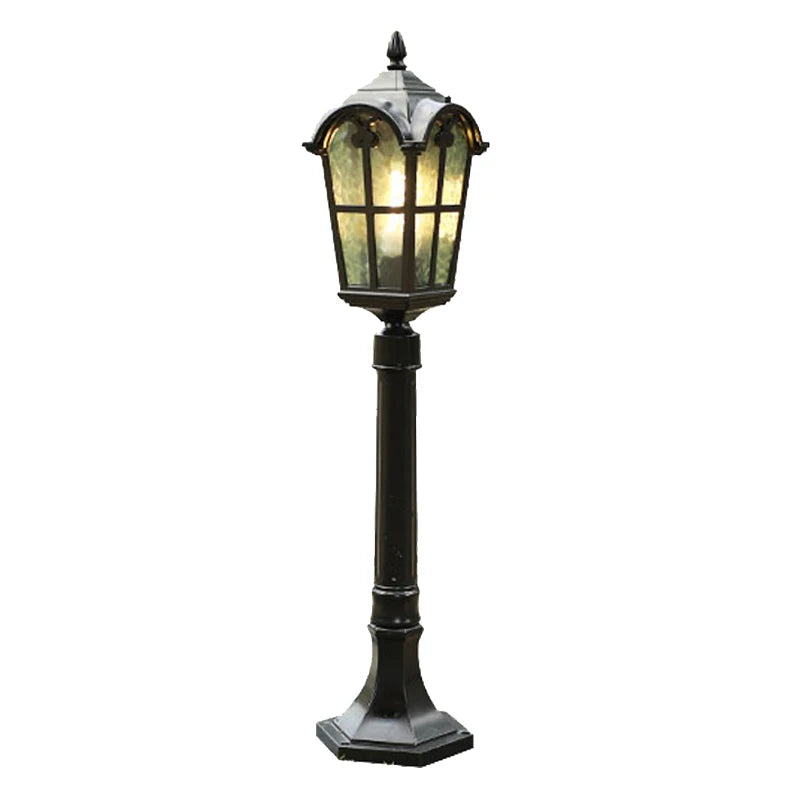 Luzes de LED para Jardim ao Ar Livre, Estilo Vintage Europeu, Impermeáveis IP54, 80CM, Lâmpadas Pretas E27 para Iluminação de Paisagismo em Jardins e Quintais AC85-265V