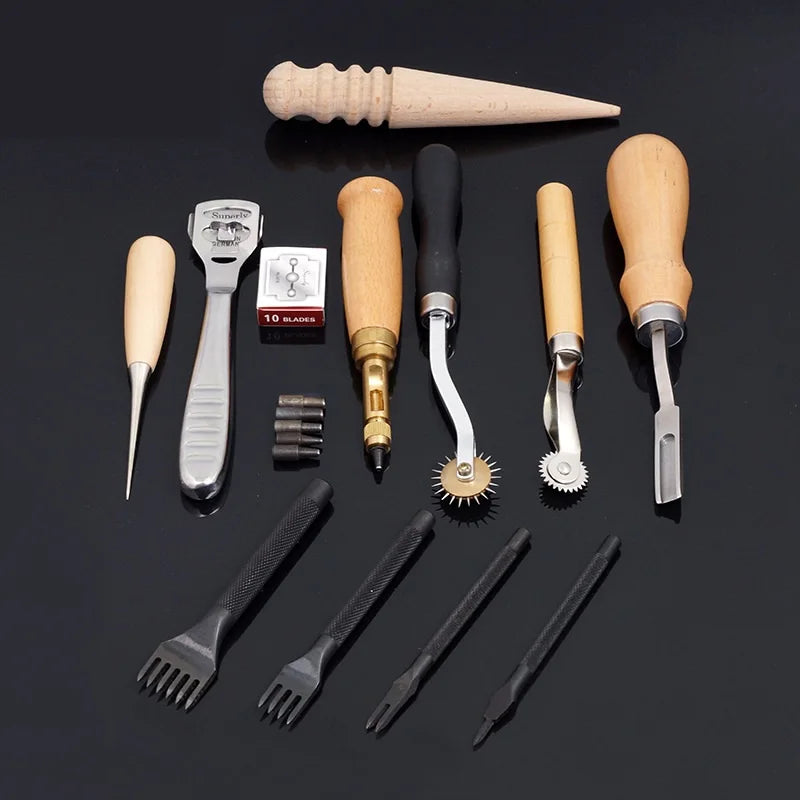 Handmade Leather Repair Tool Set Clothing DIY Craft Combination Package Suit