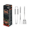 Stainless Steel Barbecue Tools Suit Paper Box Household Outdoor Portable Grill with Cleaning Brush BBQ Combination