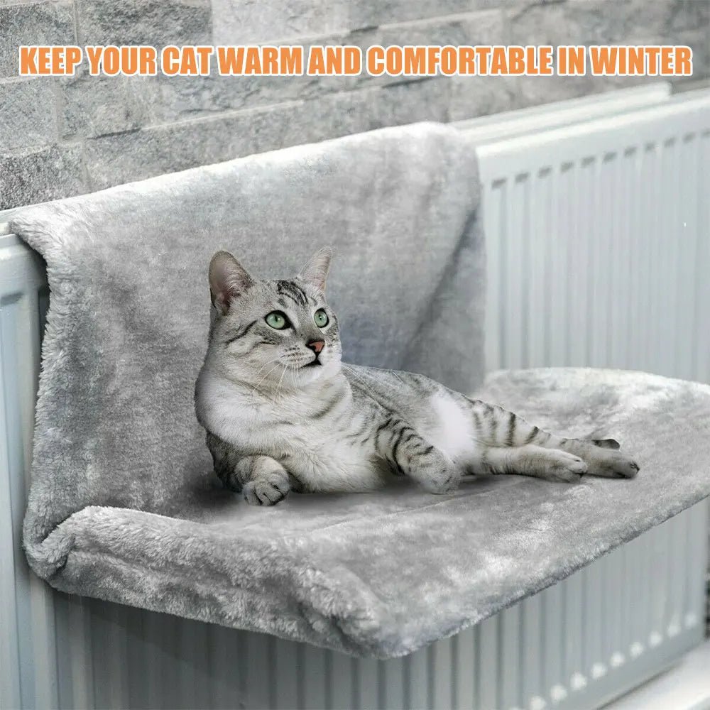 Hammock Suspenso Removível para Pet, Cama para Banco do Radiador, Ninho de Gatinho, Forte Estrutura De Metal Durável, Acessórios De Gato - Kasa & Pet