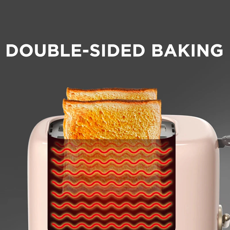 Torradeira Elétrica para Sanduíches e Waffles, Forno Duplo 220V Mini Torradeira com Convecção de Ar Quente para Pães Tostados