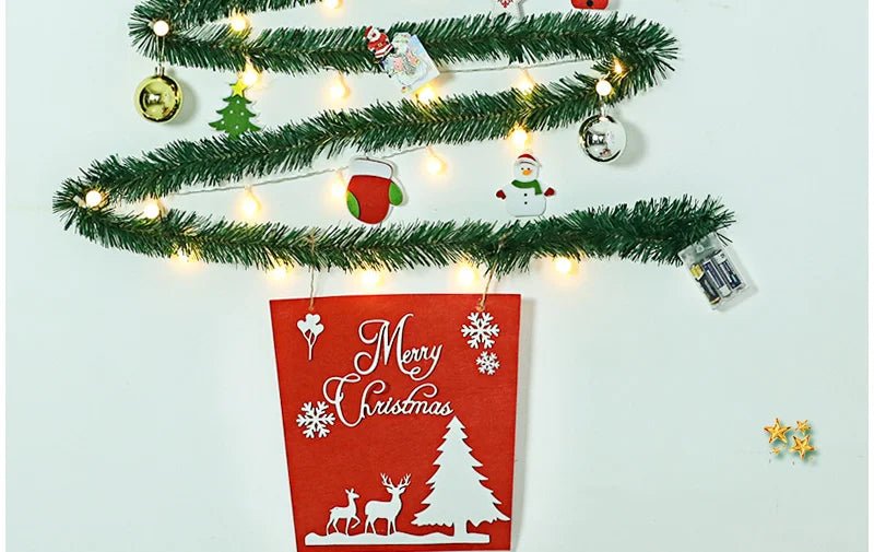Árvore de Natal Criativa com Luzes, Enfeites de Natal DIY, Árvore de Natal Iluminada, Enfeites de Natal, Árvore Feliz