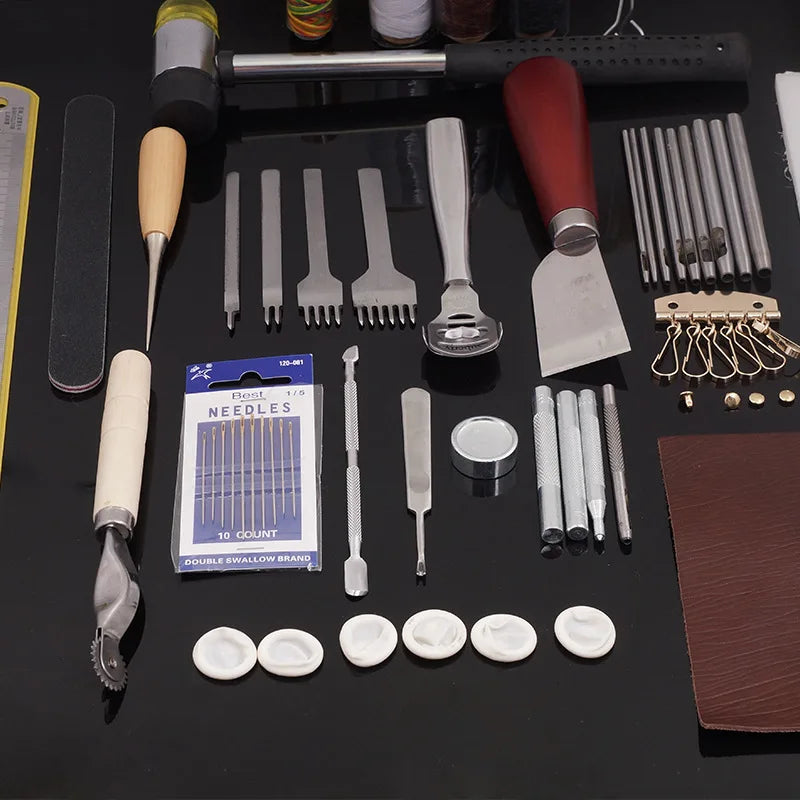 Leather Tool Set DIY Entry Level Hand Sewing Suit Handmade Diamond Chop Leather Art Set