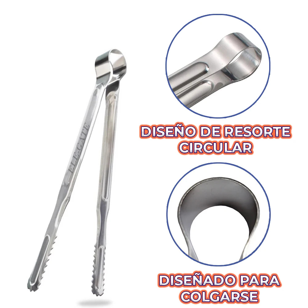 ELEGATE HOG.149 Extra G 30cm Stainless Steel Heat Resistant Durable Metal Handles Mexico Kitchen/Grill Tongs
