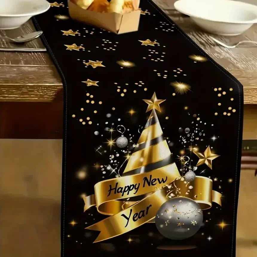 2026 Christmas Table Runner Christmas Decoration for Home Tablecloth Navid Noel Xmas Gifts New Year Natal Drop Shipping