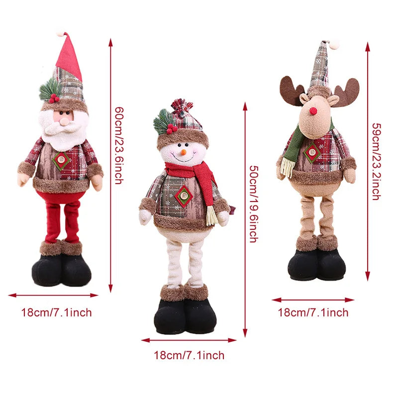 Ornamentos de boneca de natal feliz natal decorações para casa 2025 decoração de natal presentes navidad natal noel decoração de ano novo 2026 presentes