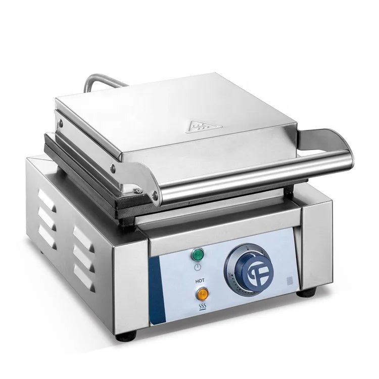 FURNOTEL | Electric Panini Grill Sandwich Makers Fast Heating Grooved Hot Plate