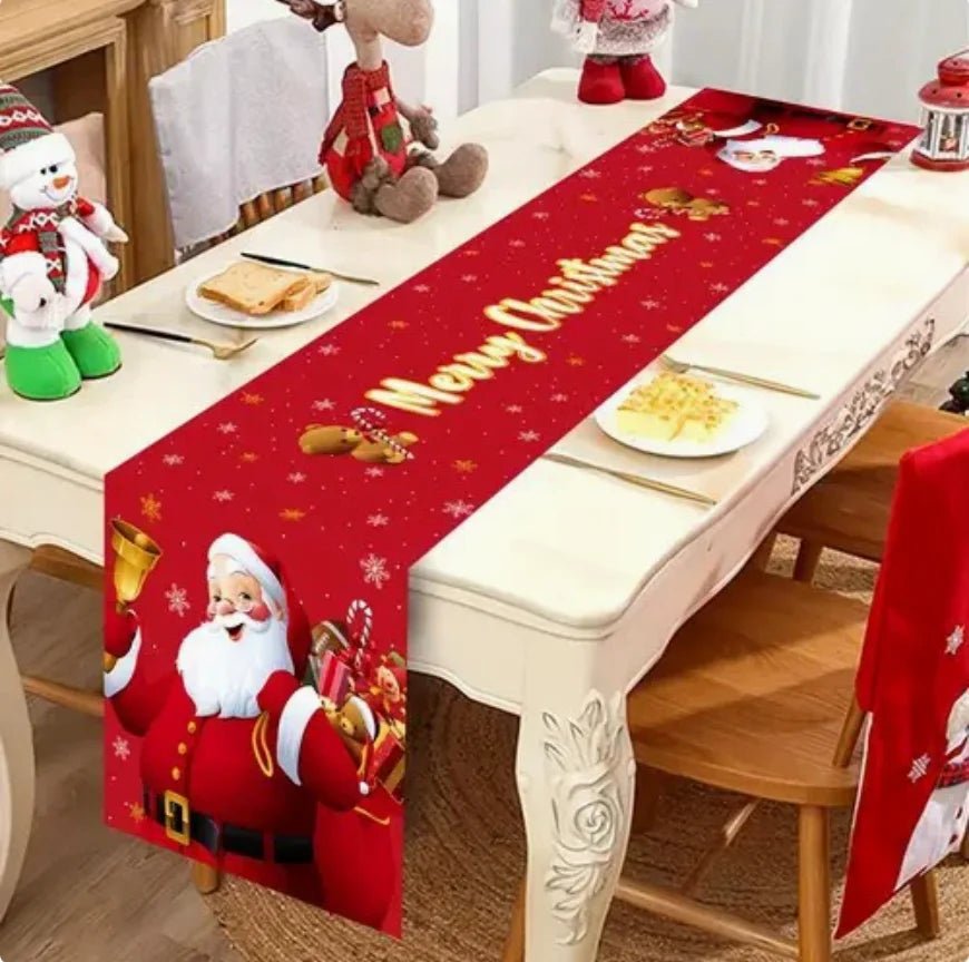 2026 Christmas Table Runner Christmas Decoration for Home Tablecloth Navid Noel Xmas Gifts New Year Natal Drop Shipping