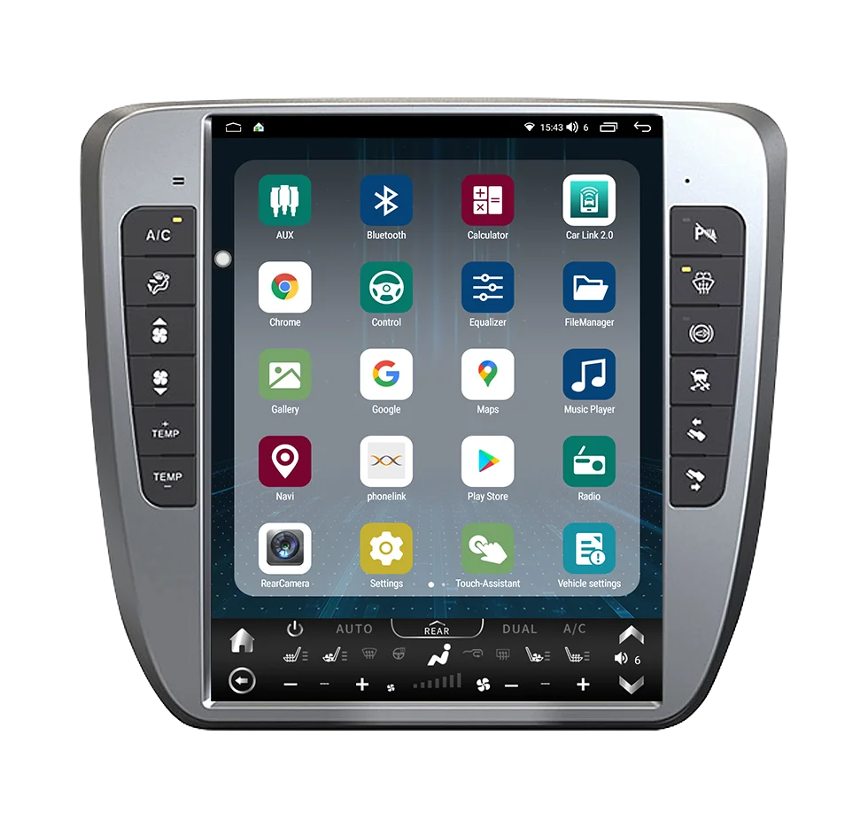13\" Vertical Screen Android Car GPS Navigation for DVD Player Chevrolet Tahoe GMC Yukon Silverado 2007-2012 Audio Built-In GPS
