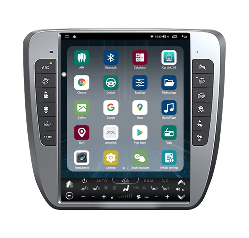 13\" Vertical Screen Android Car GPS Navigation for DVD Player Chevrolet Tahoe GMC Yukon Silverado 2007-2012 Audio Built-In GPS - Kasa & Pet