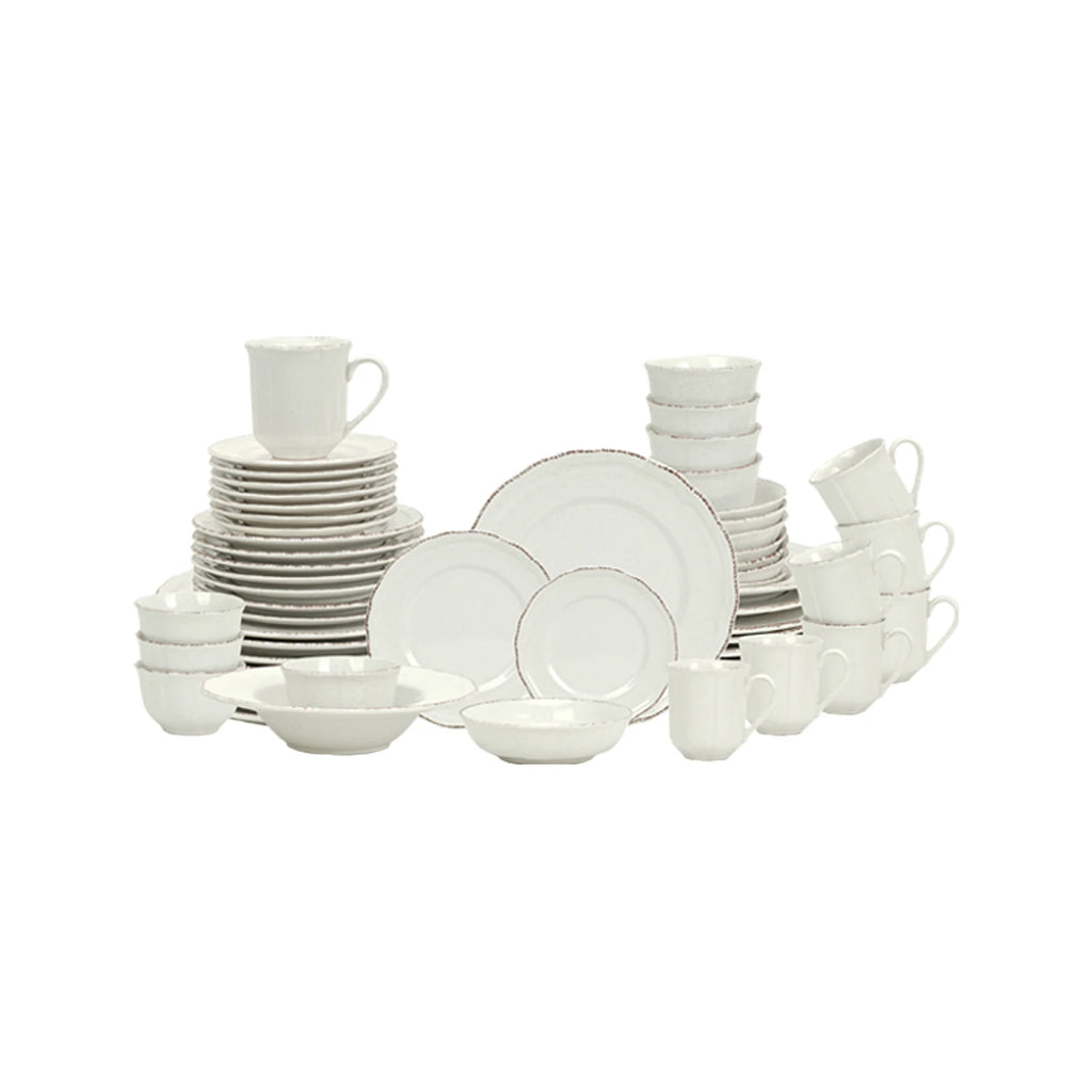 Dinnerware Sets Ceramics Tableware White Stoneware Gift Ceramic Plates and Bowls for Home Kitchen