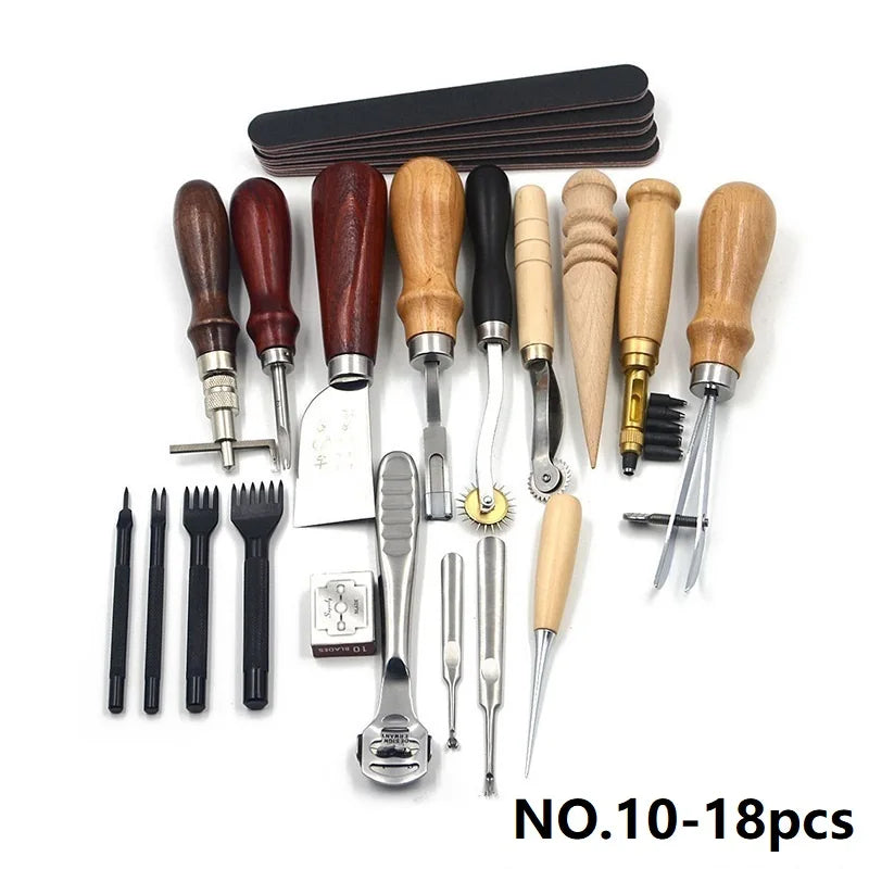 Handmade Leather Repair Tool Set Clothing DIY Craft Combination Package Suit