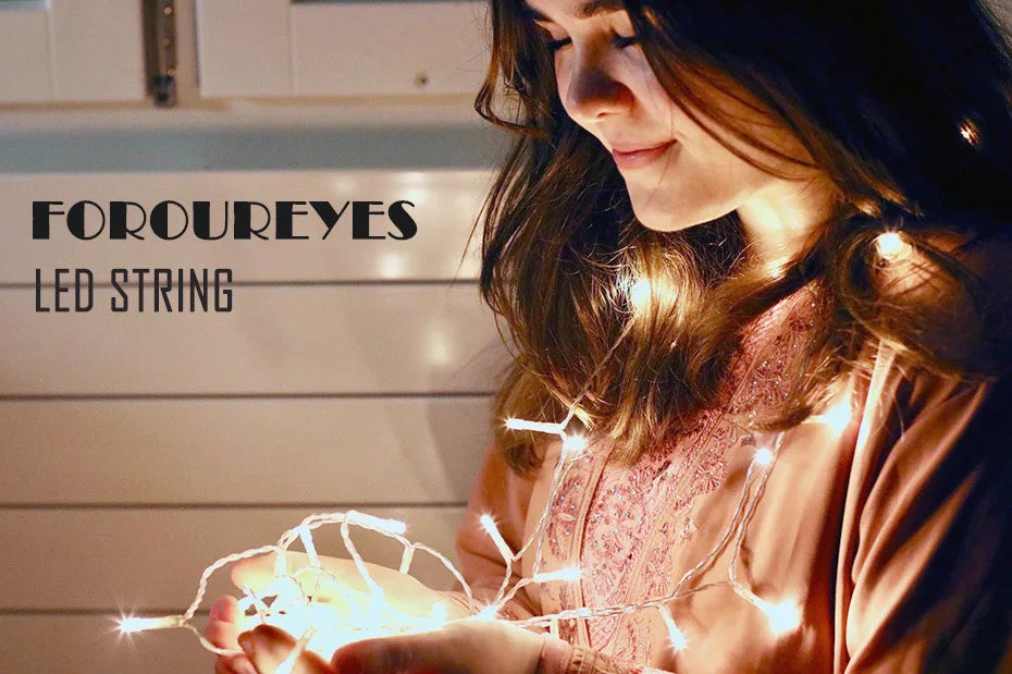 Luzes de Natal LED 24V-31V 100M 50M 30M 20M 10M à Prova d'Água, Guirlanda de Luzes de Fada para Árvore, Iluminação de Natal ao Ar Livre