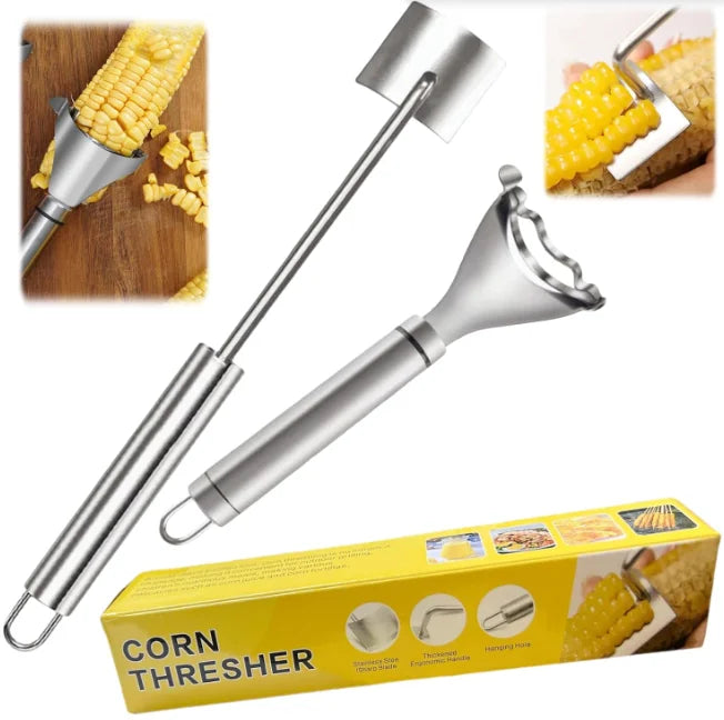 2-piece corn stripper, stainless steel corn scraper, creative corn peeler, kitchen vegetable peeler, reusable