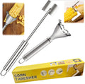 2-piece corn stripper, stainless steel corn scraper, creative corn peeler, kitchen vegetable peeler, reusable