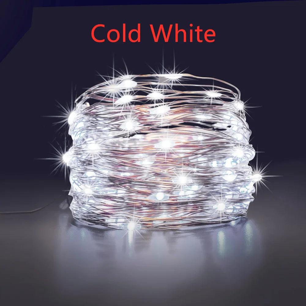 Led ao ar livre solar lamps10m/20m/30m/50m leds luzes da corda de fadas feriado festa natal guirlandas jardim solar à prova dwaterproof água luz