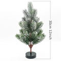 Mini Árvore de Natal Artificial Brilhante, Decoração Imortal Desktop, Presente de Aniversário, Ano Novo, Família, Dia dos Namorados, 30cm
