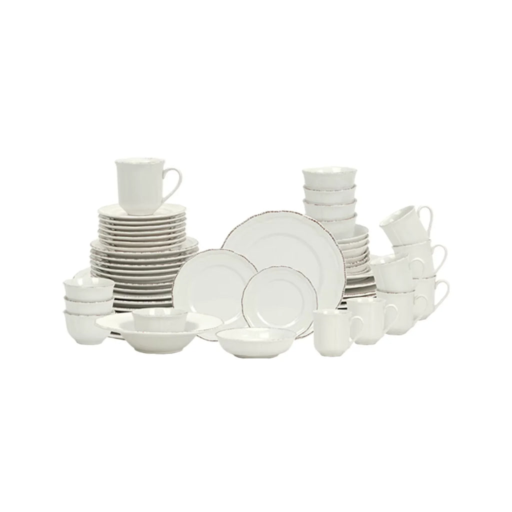 Dinnerware Sets Ceramics Tableware White Stoneware Gift Ceramic Plates and Bowls for Home Kitchen