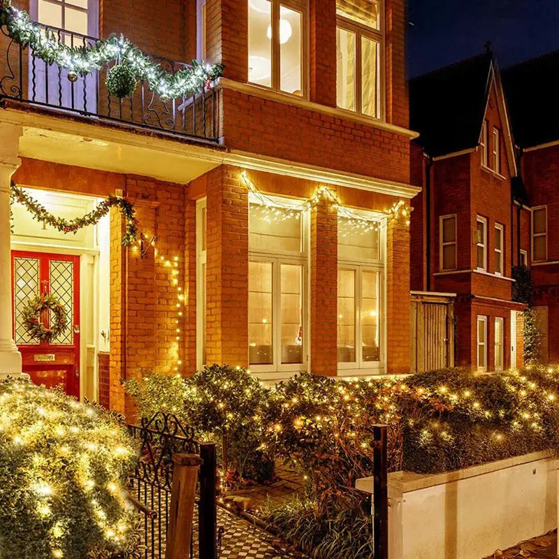 Luzes de natal cortina guirlanda feliz natal decorações para casa enfeites de natal presentes de natal navidad 2025 decoração de ano novo