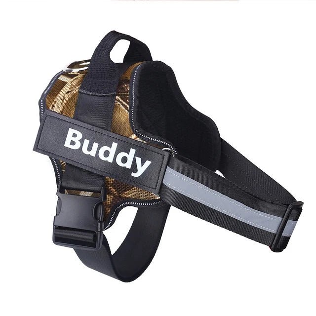 Coleira Peitoral Personalizada para Cães, Sem Puxões, Refletiva e Respirável, Colete para Cães Pequenos e Grandes, Acessórios para Passeio e Treinamento ao Ar Livre - Kasa & Pet