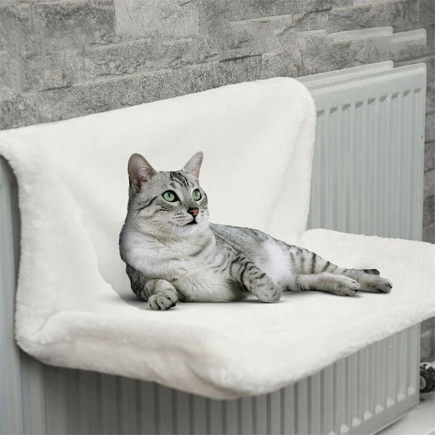 Hammock Suspenso Removível para Pet, Cama para Banco do Radiador, Ninho de Gatinho, Forte Estrutura De Metal Durável, Acessórios De Gato