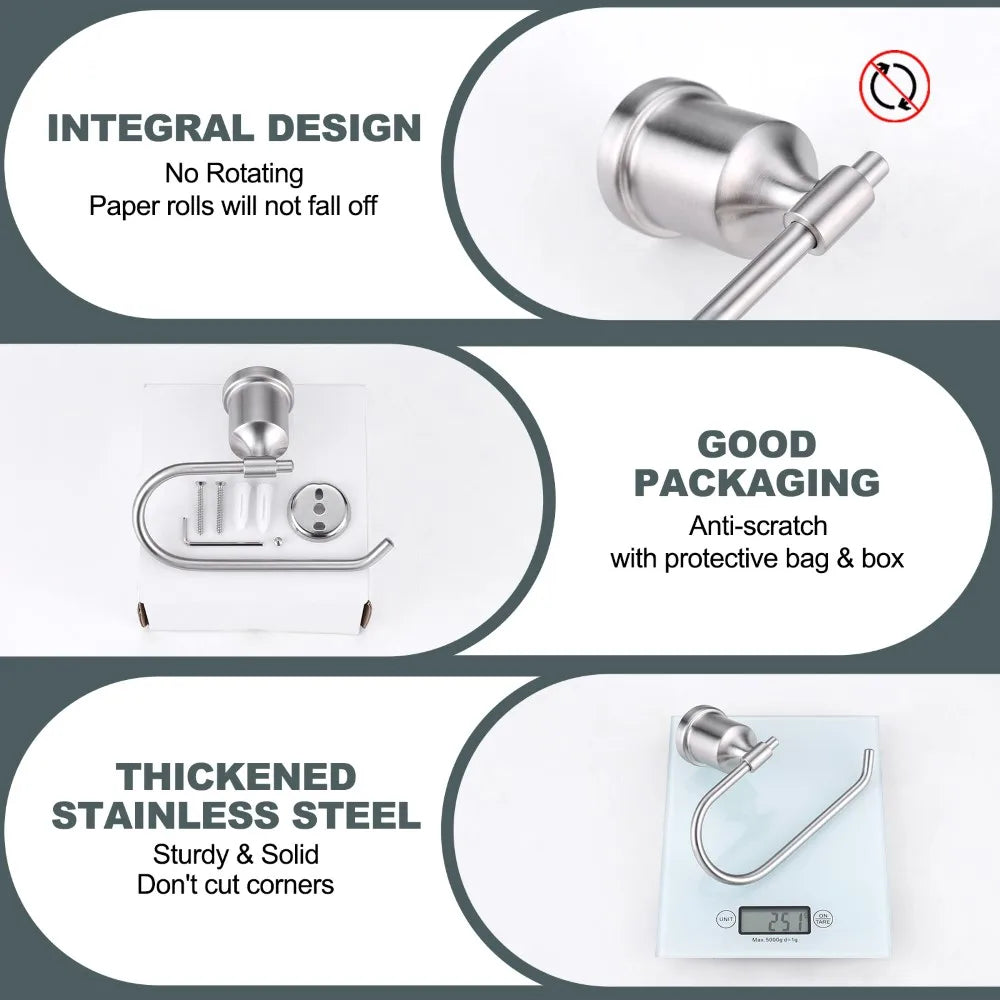 High Quality Design Metal Tissue Holder for Bathroom and Kitchen Wall Mounted Decorative Tissue Roll Holder