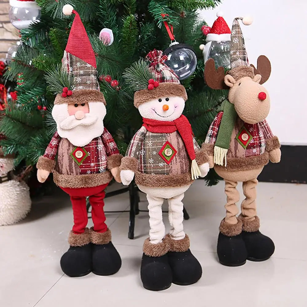 Ornamentos de boneca de natal feliz natal decorações para casa 2025 decoração de natal presentes navidad natal noel decoração de ano novo 2026 presentes
