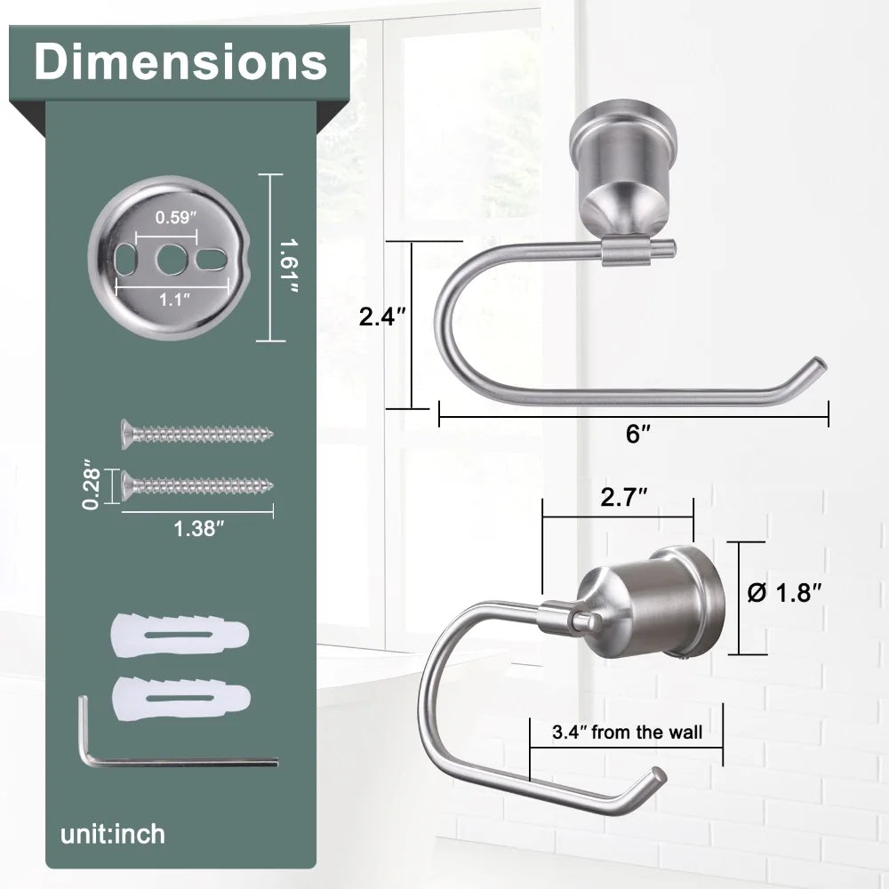 High Quality Design Metal Tissue Holder for Bathroom and Kitchen Wall Mounted Decorative Tissue Roll Holder