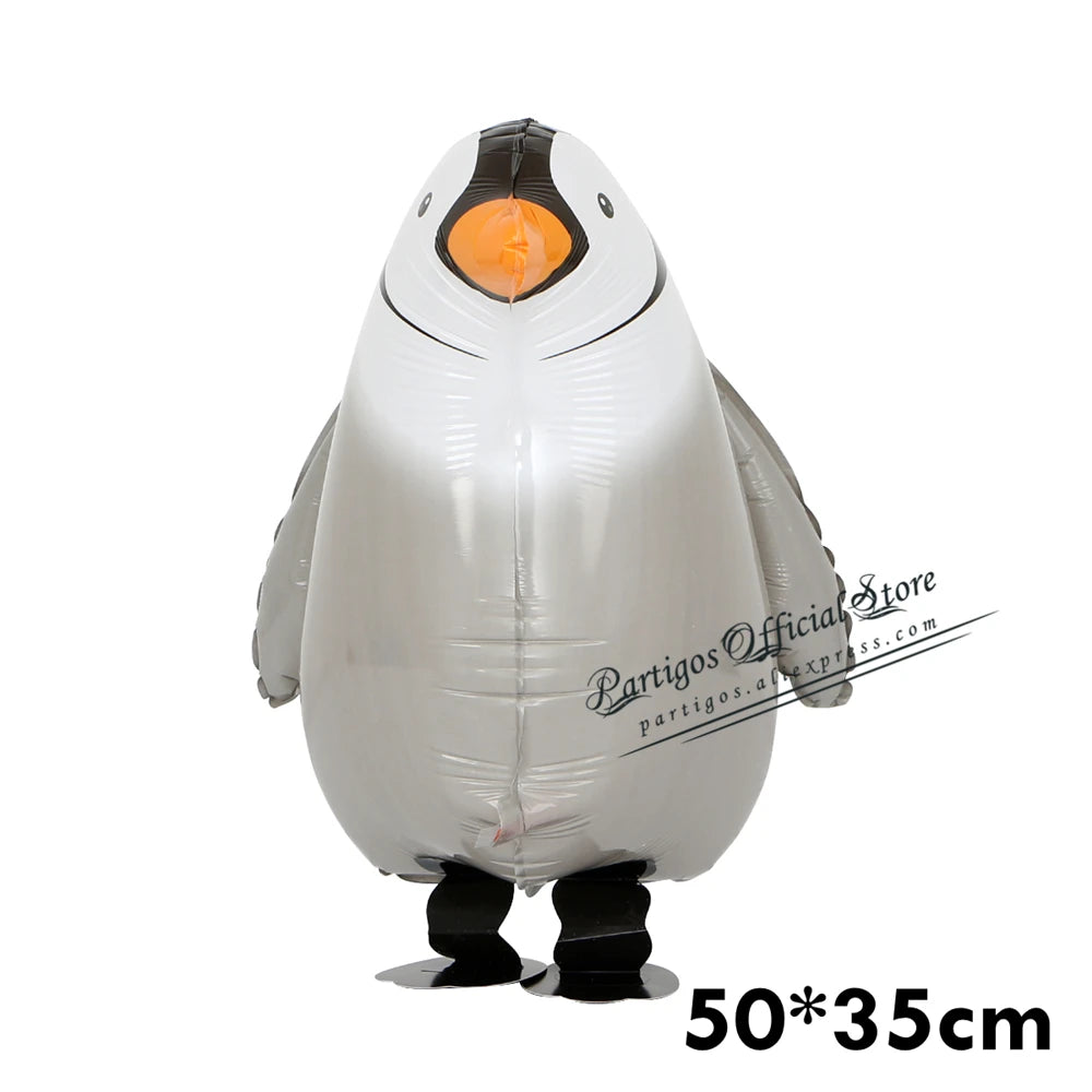Mixes andando animais balões de hélio bonito gato cão panda dinossauro tigre animal de estimação balões de ar decorações de festa de aniversário crianças e adultos