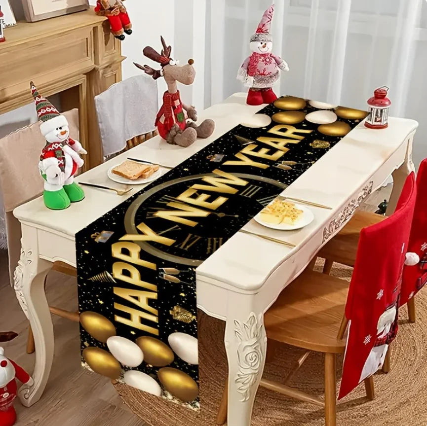 2026 Christmas Table Runner Christmas Decoration for Home Tablecloth Navid Noel Xmas Gifts New Year Natal Drop Shipping