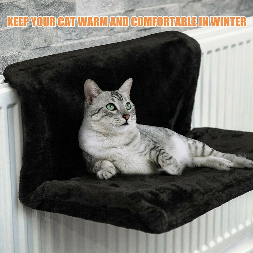 Hammock Suspenso Removível para Pet, Cama para Banco do Radiador, Ninho de Gatinho, Forte Estrutura De Metal Durável, Acessórios De Gato