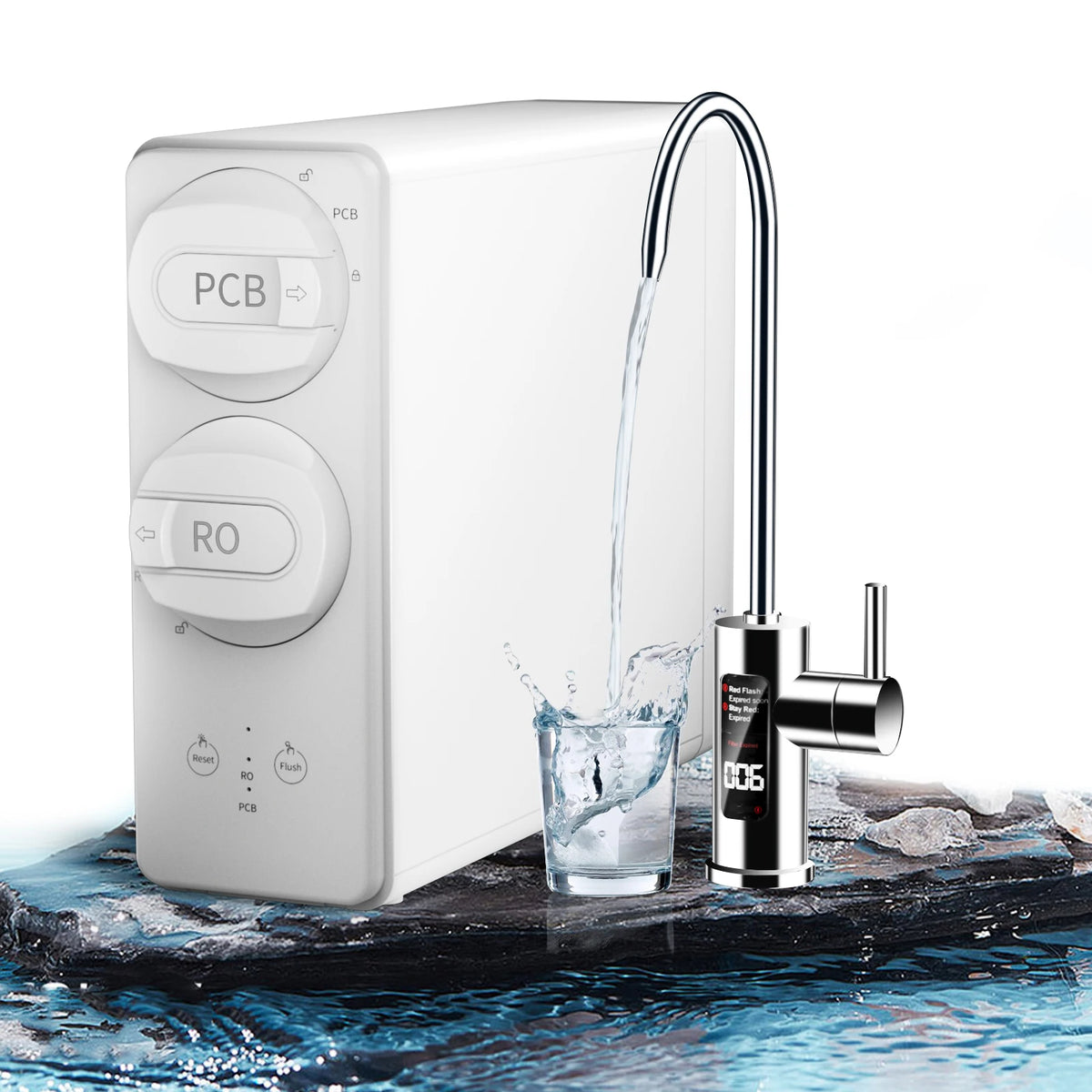 Compact Home Water Purifier System Featuring Multi-Stage Filtration Providing Clean Safe Drinking Water for Kitchen Use - Kasa & Pet