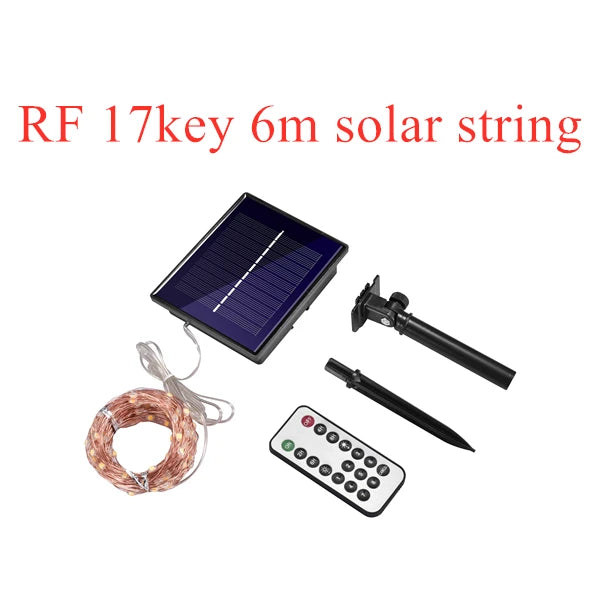Led ao ar livre solar lamps10m/20m/30m/50m leds luzes da corda de fadas feriado festa natal guirlandas jardim solar à prova dwaterproof água luz