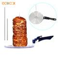 Detachable Handle Grill Skewers BBQ Vertical Skewer Heat Resistant Barbecue Set 304 Stainless Steel 10inch Pan 2 Sticks Factory