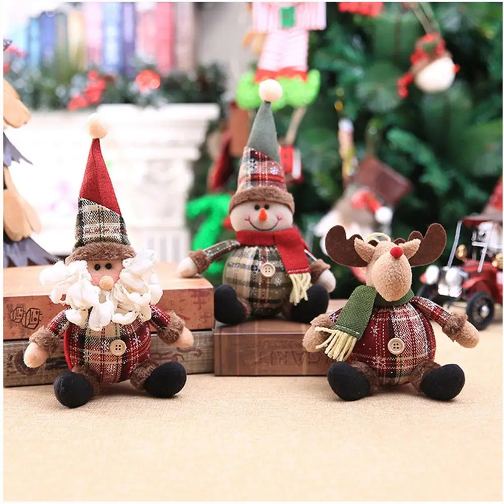 Ornamentos de boneca de natal feliz natal decorações para casa 2025 decoração de natal presentes navidad natal noel decoração de ano novo 2026 presentes