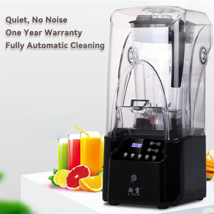 Quiet Professional Fruit Juicers Maker Commercial Nutri Blender Smoothie Machine With Blender Black