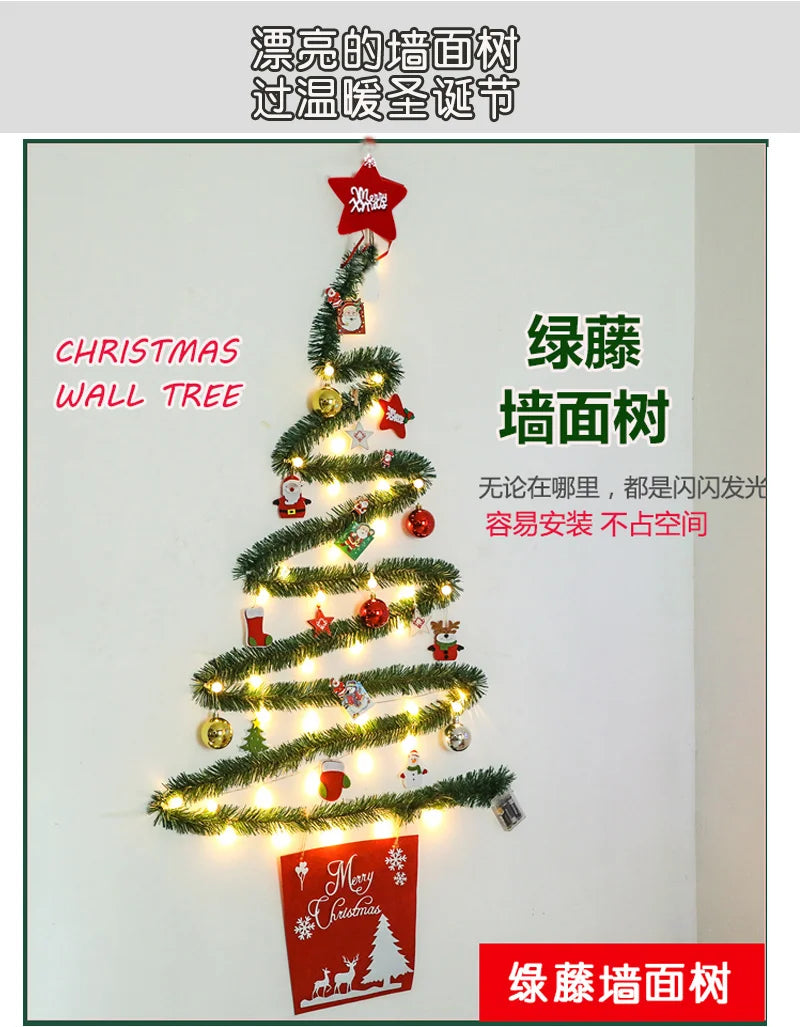 Árvore de Natal Criativa com Luzes, Enfeites de Natal DIY, Árvore de Natal Iluminada, Enfeites de Natal, Árvore Feliz