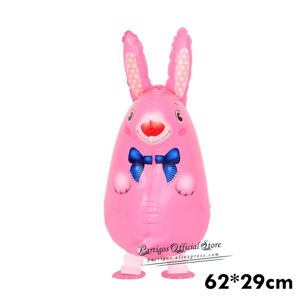 Mixes andando animais balões de hélio bonito gato cão panda dinossauro tigre animal de estimação balões de ar decorações de festa de aniversário crianças e adultos