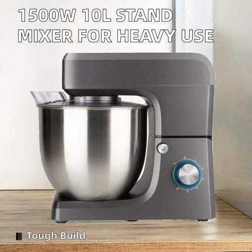 3/5/7/10L Heavy Duty Electric Food Mixer Stainless Steel Mixing Bowl Tilt-Head Design Plastic Housing 100% Electric Power