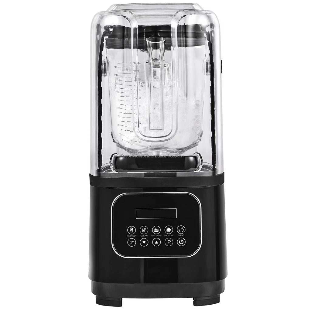 Professional Blender with Shield Commercial Countertop Blenders 9 Speed & 5 Functions Blender for Shakes Smoothies Peree