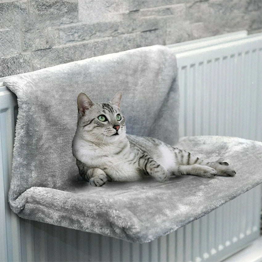 Hammock Suspenso Removível para Pet, Cama para Banco do Radiador, Ninho de Gatinho, Forte Estrutura De Metal Durável, Acessórios De Gato