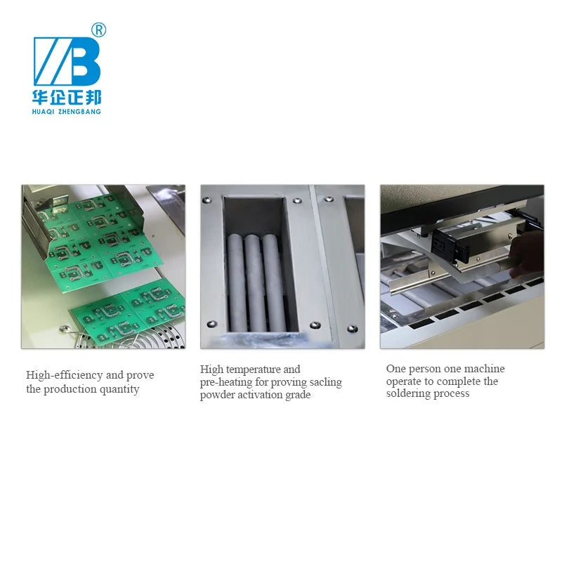 Zhengbang ZB3020BG Pcb Welding Equipment Spot Full Semi-auto Dip Soldering Machine for Different Smt PCB Soldering Requirement