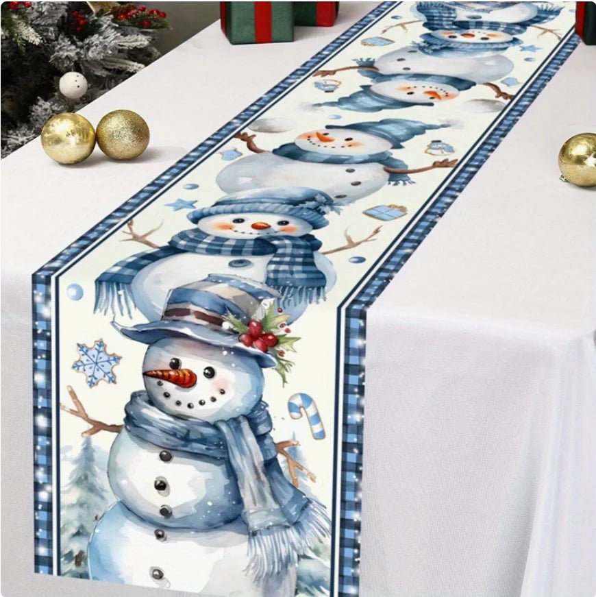 2026 Christmas Table Runner Christmas Decoration for Home Tablecloth Navid Noel Xmas Gifts New Year Natal Drop Shipping