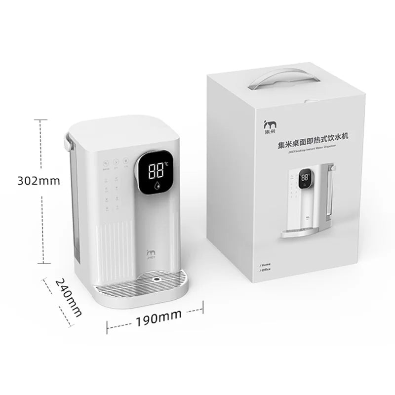 Jmeye dispensador de água de calor instantâneo portátil casa escritório chá fabricante dois métodos enchimento água aquecedor desktop purificador água