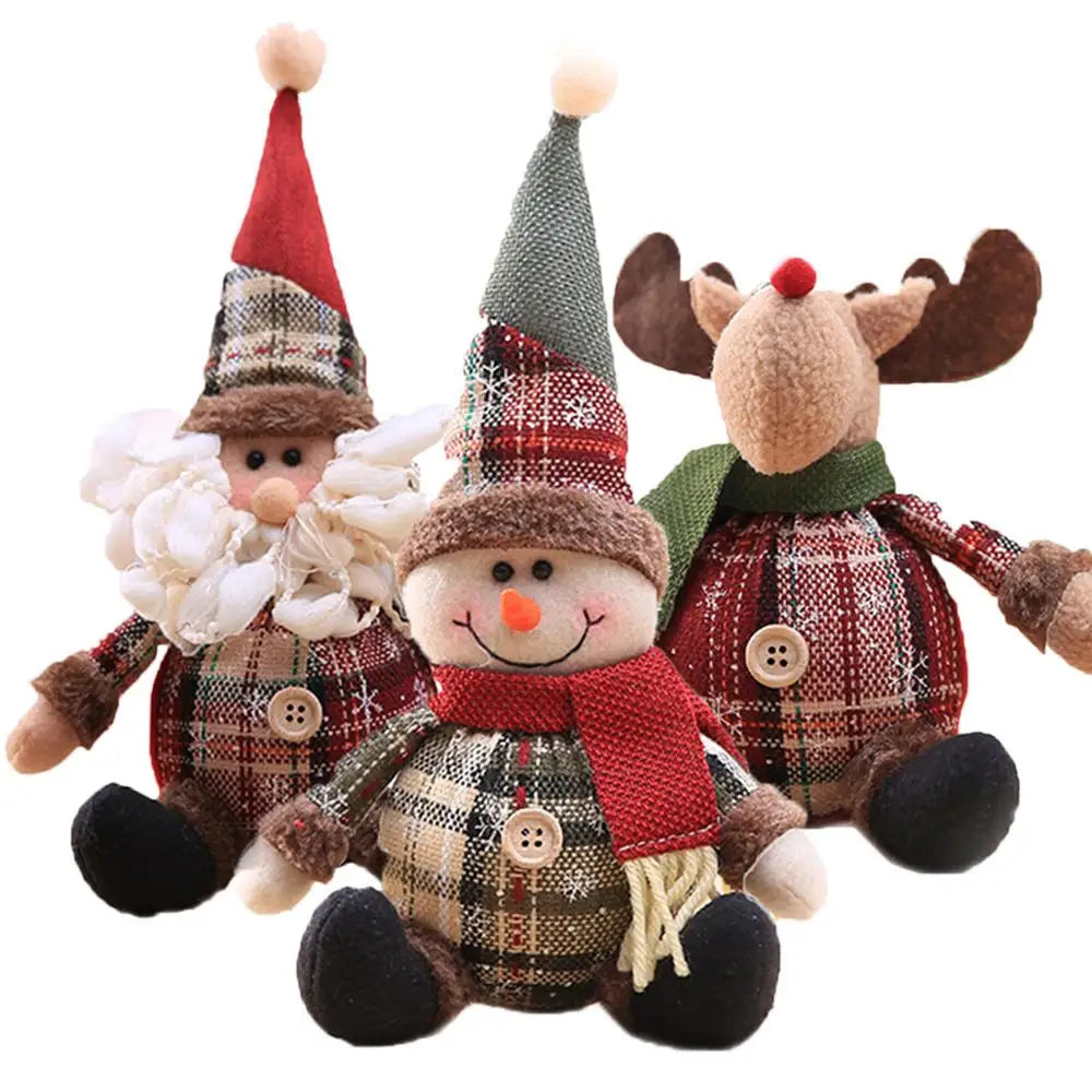 Ornamentos de boneca de natal feliz natal decorações para casa 2025 decoração de natal presentes navidad natal noel decoração de ano novo 2026 presentes