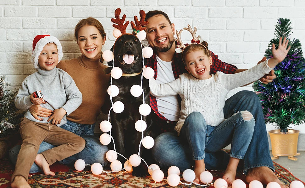 Mini árvore de Natal artificial de mesa de fibra óptica com luzes LED, base dourada, verde, pré-iluminada, árvore de Natal, 24 polegadas
