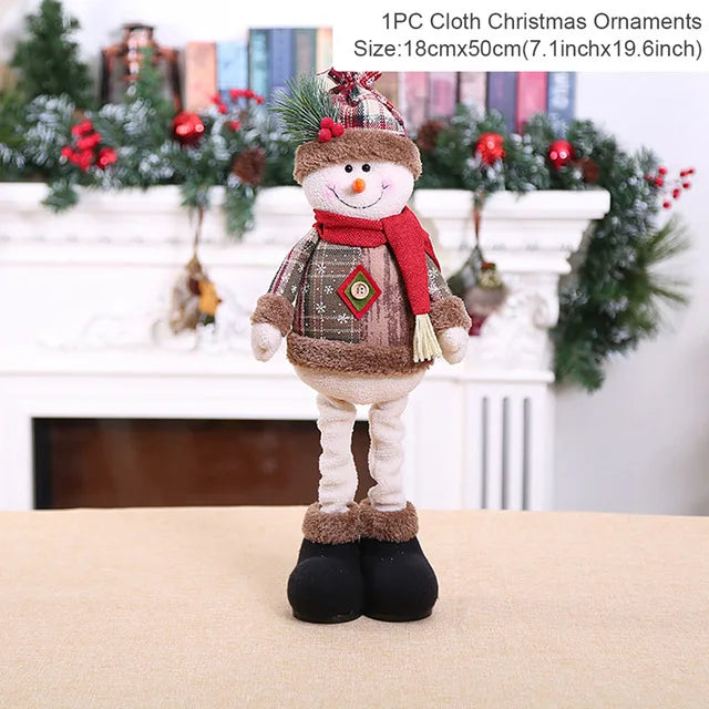 Ornamentos de boneca de natal feliz natal decorações para casa 2025 decoração de natal presentes navidad natal noel decoração de ano novo 2026 presentes